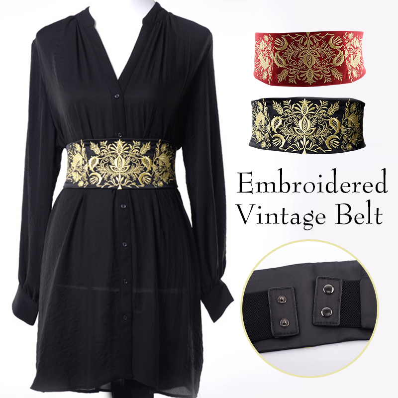 Kimono Yukata Cotton - เย็บปักถักร้อยวินเทจผ้ากว้างเข็มขัดผู้หญิงเข็มขัดเอวยางยืด Cummerbund ญี่ปุ่นกิโมโน Girdle Yukata Obi