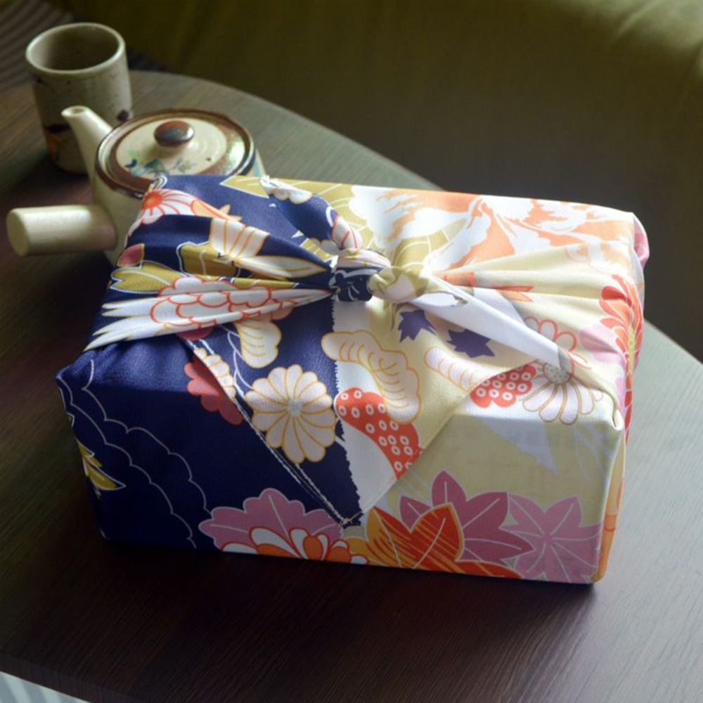 Furoshiki Wrap Cloth - ผ้าเช็ดหน้าญี่ปุ่นฟูโรชิกิ ขนาด 70x70 ซม. ผ้าห่อกล่องเบนโตะ ผ้าห่ออาหาร