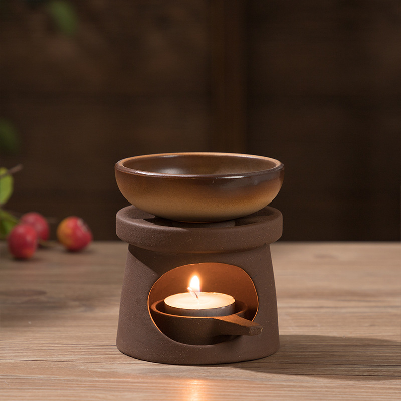 Japanese Candle Wax - เตาอุ่นน้ำมันหอมระเหยแบบ 3 in 1 ทำจากเซรามิก ใช้กับเทียนทีไลท์