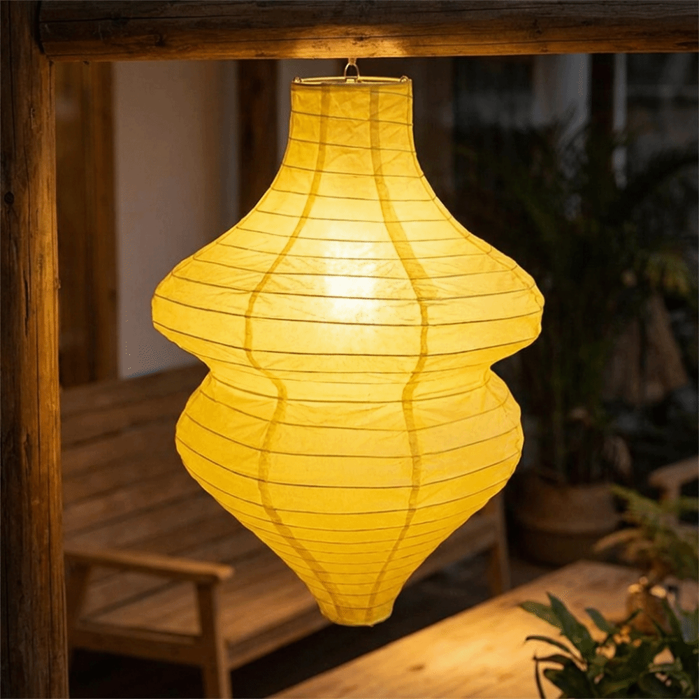 Japanese Lantern Paper - โคมไฟขวดดอกไม้สไตล์วินเทจ โคมไฟเทศกาลทำมือ โคมไฟกระดาษ สไตล์ญี่ปุ่น DIY อุปกรณ์ประกอบฉากงานปาร์ตี้