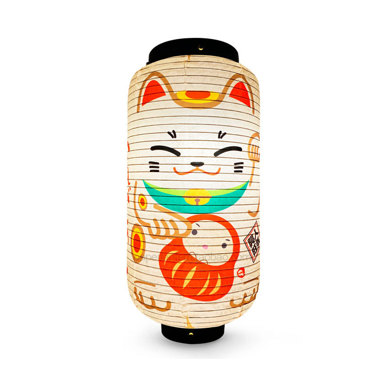 โคมไฟกระดาษแมวนำโชคญี่ปุ่น ขนา - Japanese Lantern Paper บทวิจารณ์และราคา