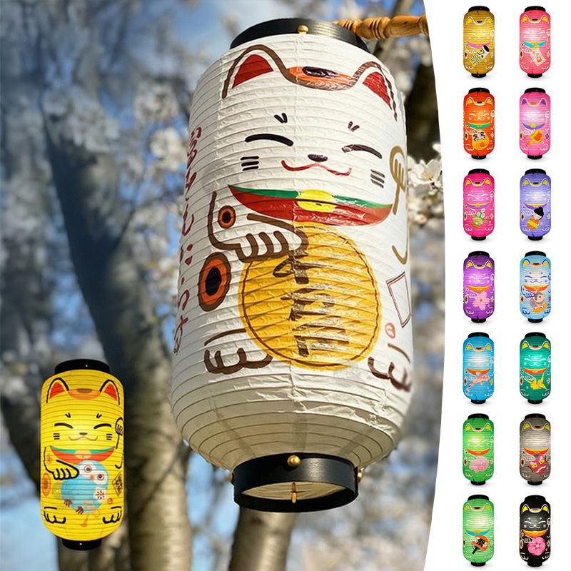 โคมไฟกระดาษแมวนำโชคญี่ปุ่น ขนา - Japanese Lantern Paper บทวิจารณ์และราคา