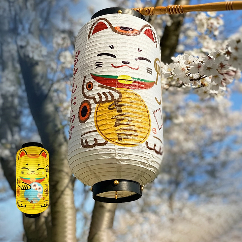 โคมไฟกระดาษแมวนำโชคญี่ปุ่น ขนา - Japanese Lantern Paper บทวิจารณ์และราคา