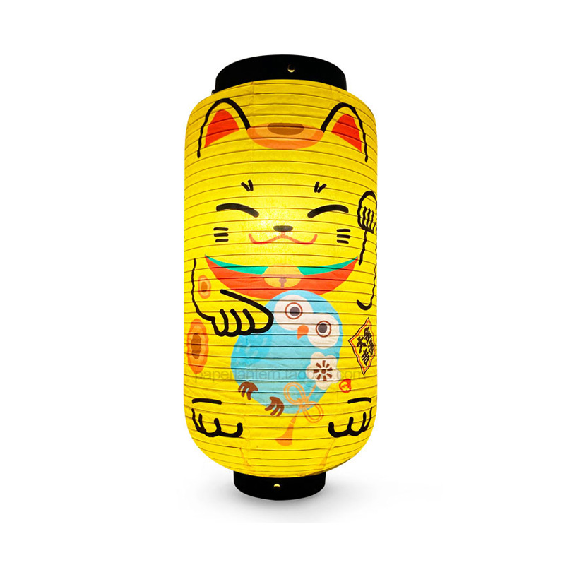 โคมไฟกระดาษแมวนำโชคญี่ปุ่น ขนา - Japanese Lantern Paper บทวิจารณ์และราคา
