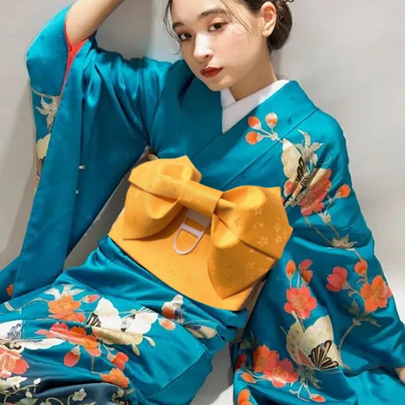 สไตล์ญี่ปุ่นKimono Obiเข็มขัดร - Kimono Yukata Cotton บทวิจารณ์และราคา