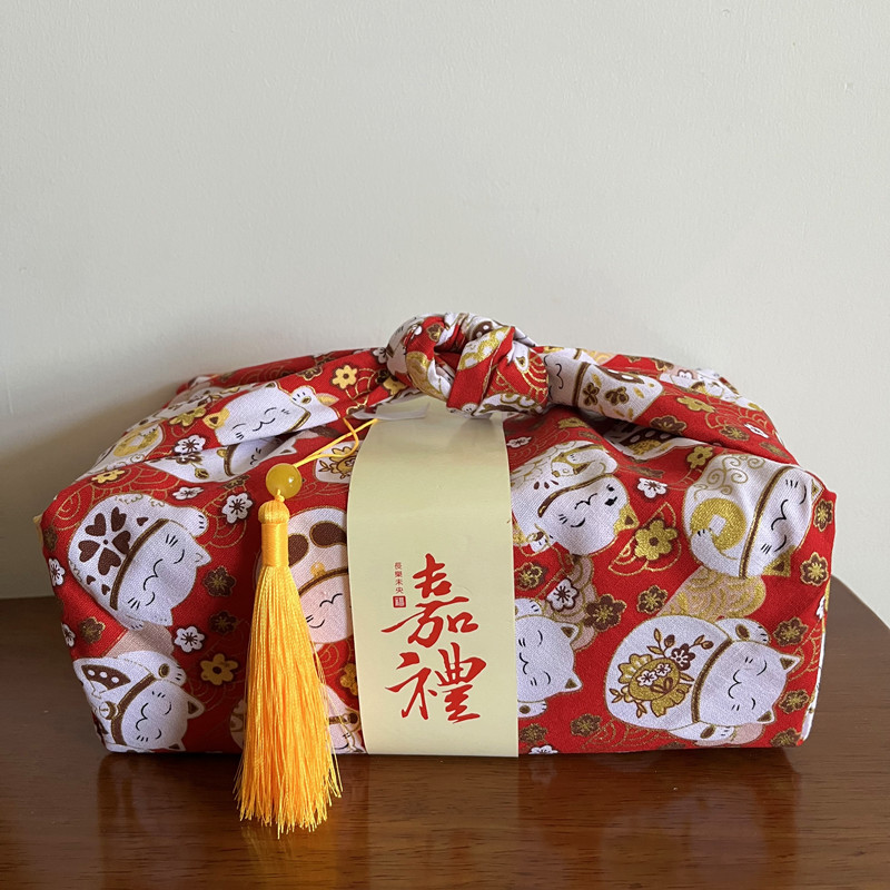 ผ้าเช็ดหน้าฟูโรชิกิผ้ากล่องข้า - Furoshiki Wrap Cloth บทวิจารณ์และราคา