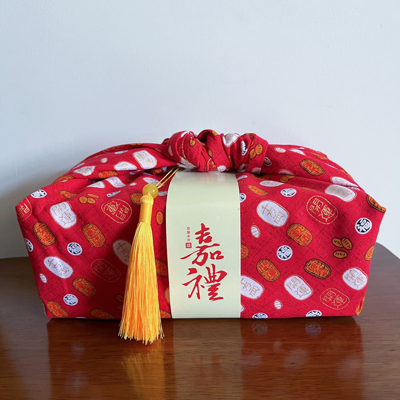 ผ้าเช็ดหน้าฟูโรชิกิผ้ากล่องข้า - Furoshiki Wrap Cloth บทวิจารณ์และราคา