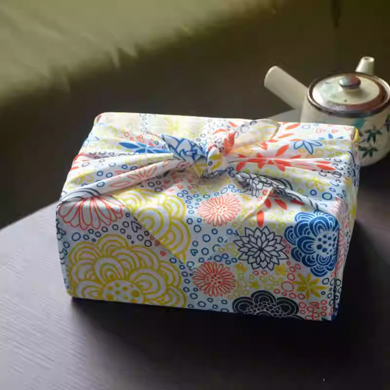 ผ้าฟูโรชิกิญี่ปุ่น 70x70 ซม. ส - Furoshiki Wrap Cloth บทวิจารณ์และราคา