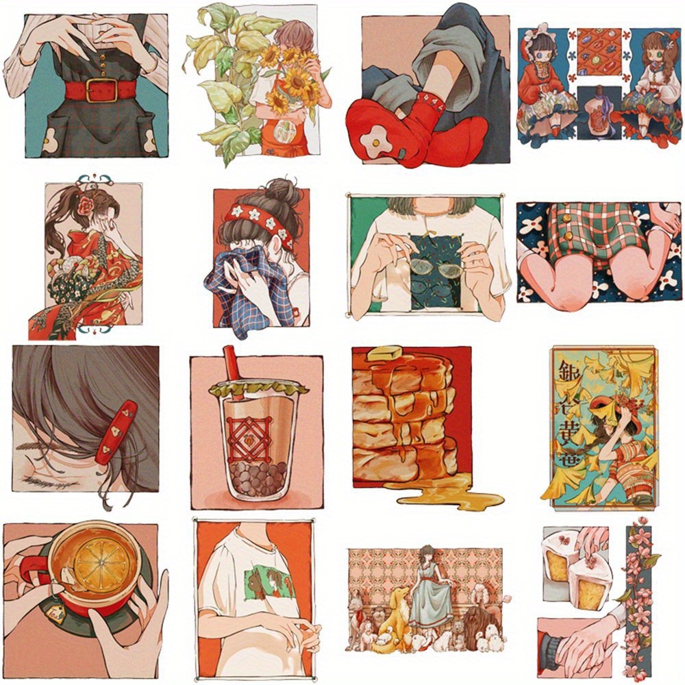 50 ชิ้น สติกเกอร์สไตล์วินเทจแบ - Japanese Lifestyle Store บทวิจารณ์และราคา