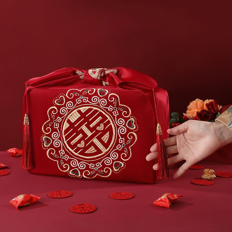 ผ้าเช็ดหน้าสีแดงสไตล์จีน ฟุโรช - Furoshiki Wrap Cloth บทวิจารณ์และราคา