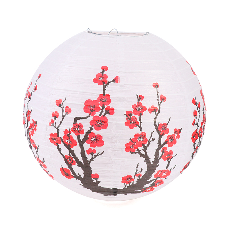 โคมไฟจีนทรงกลมพิมพ์ลายดอกไม้ ข - Japanese Lantern Paper บทวิจารณ์และราคา