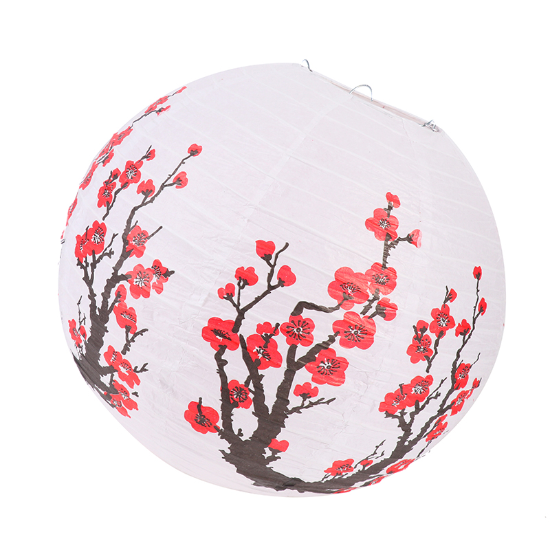 โคมไฟจีนทรงกลมพิมพ์ลายดอกไม้ ข - Japanese Lantern Paper บทวิจารณ์และราคา