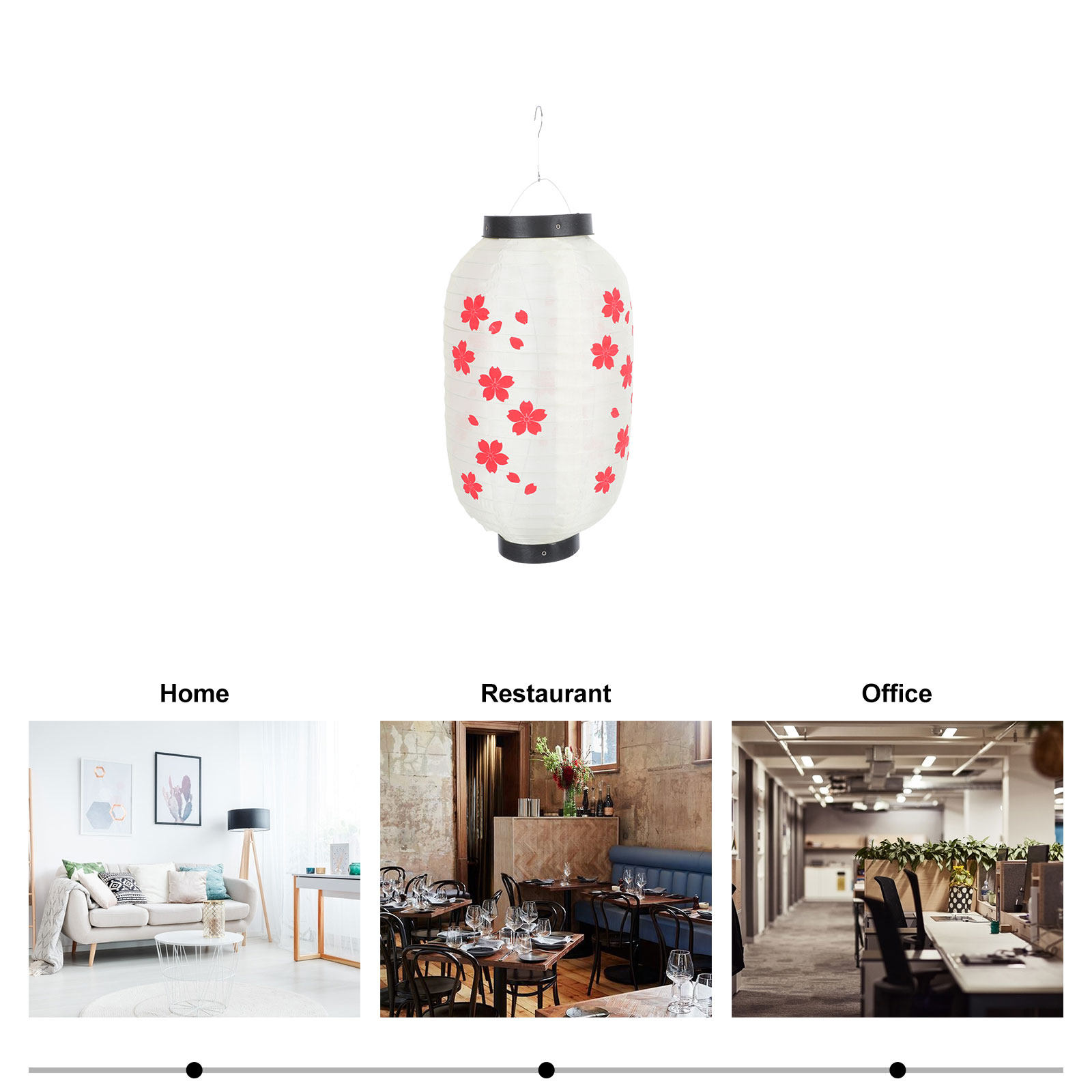 โคมไฟญี่ปุ่นสีแดงสด 2 ชิ้น โคม - Japanese Lantern Paper บทวิจารณ์และราคา