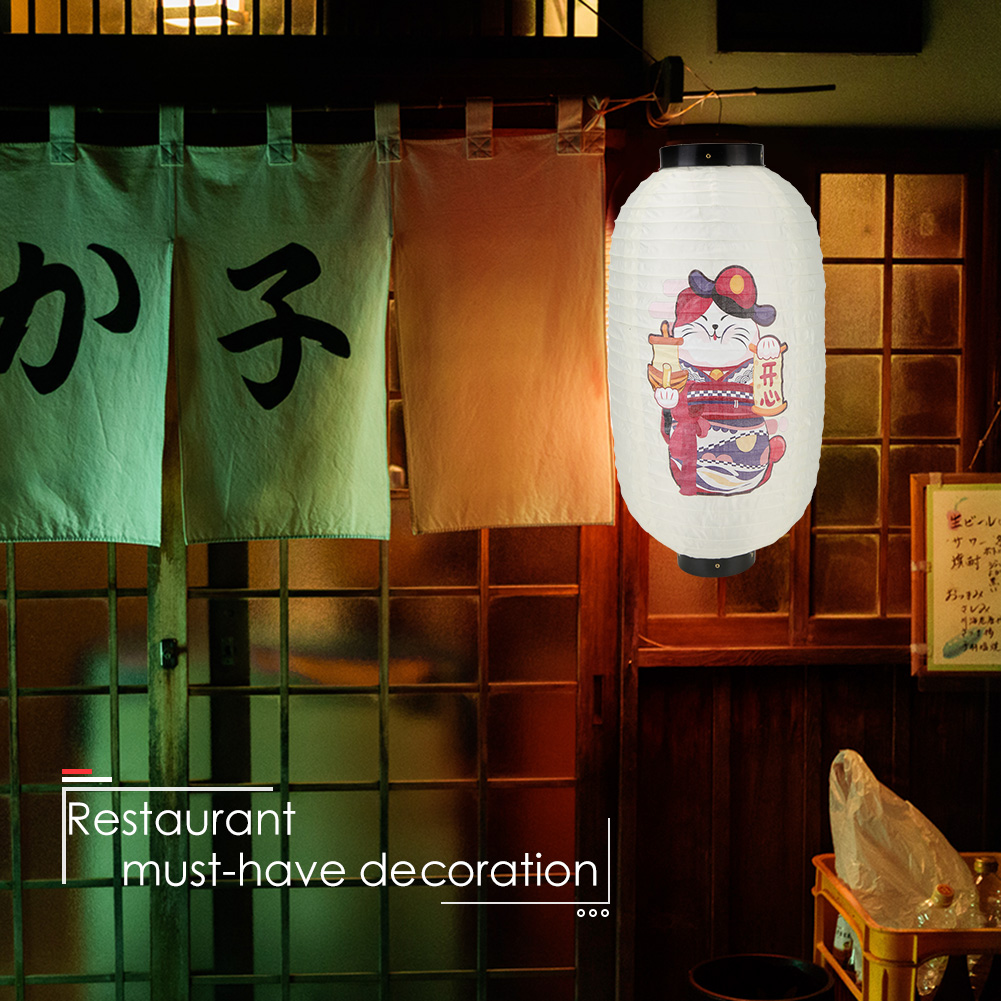 แมวกวักนำโชคโคมไฟสไตล์ญี่ปุ่นโ - Japanese Lantern Paper บทวิจารณ์และราคา