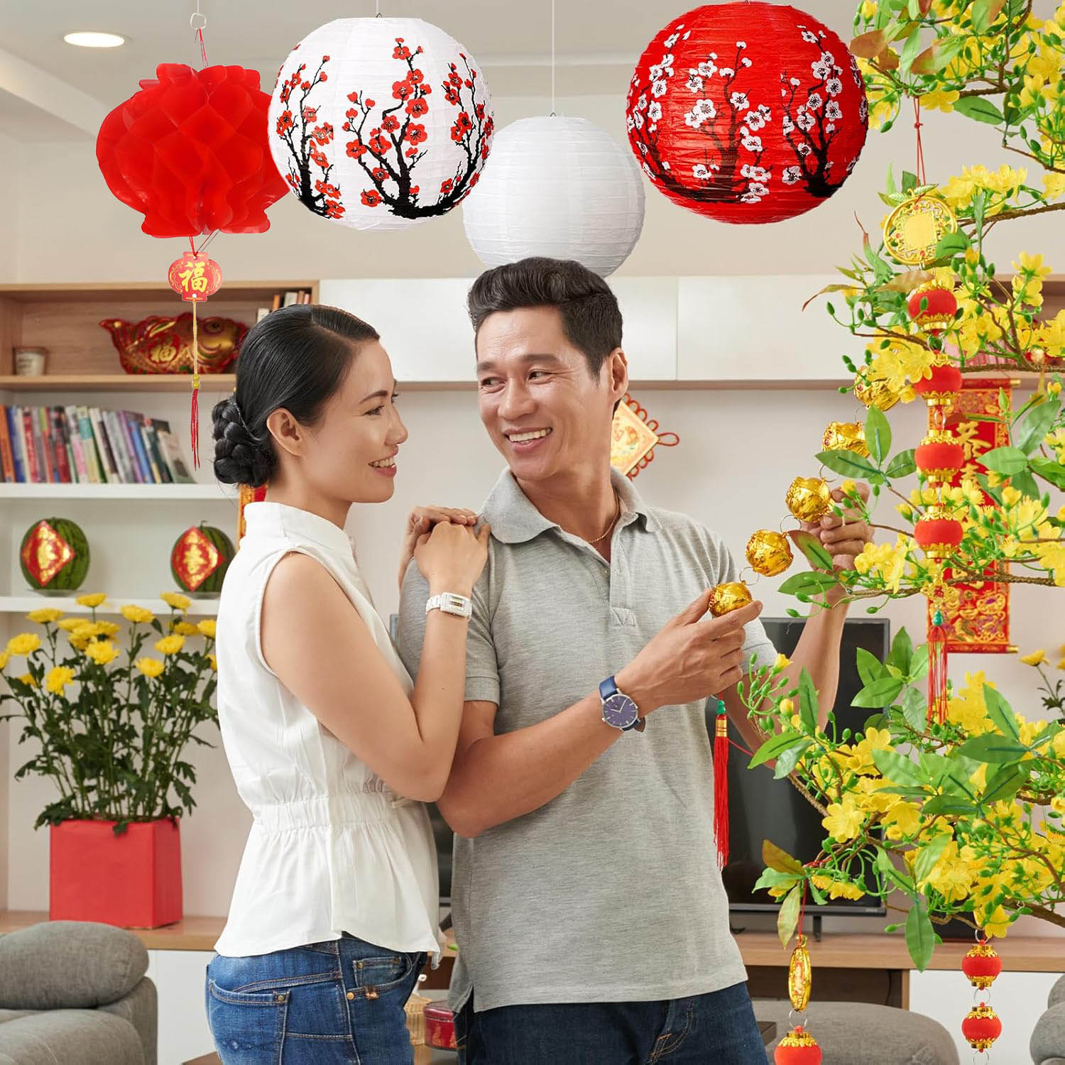 จีนญี่ปุ่นแขวนโคมไฟกระดาษ Cher - Japanese Lantern Paper บทวิจารณ์และราคา