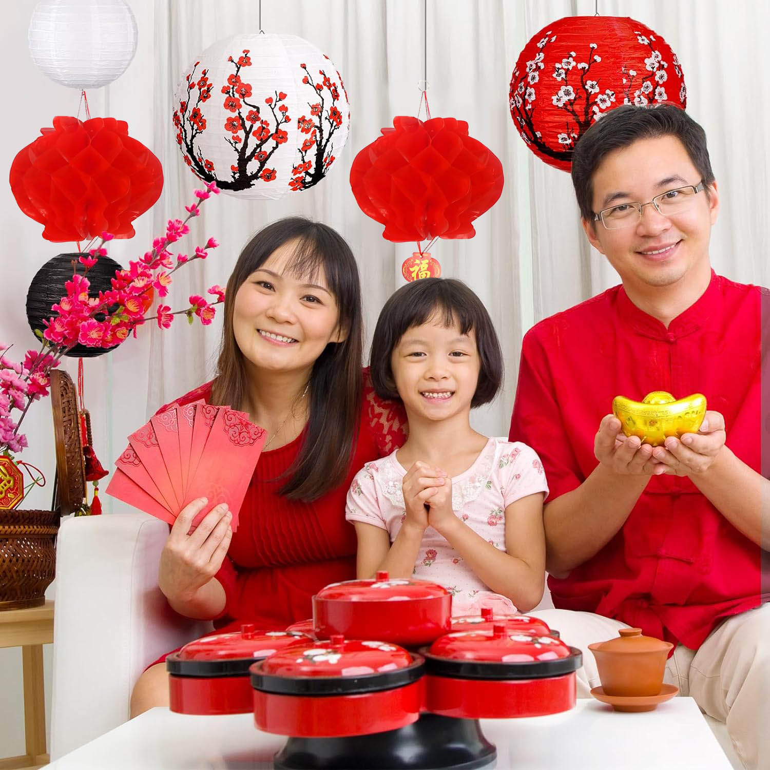 จีนญี่ปุ่นแขวนโคมไฟกระดาษ Cher - Japanese Lantern Paper บทวิจารณ์และราคา